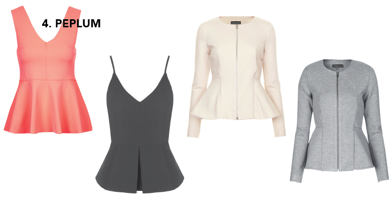 top-5, trends, favorite, topshop, peplum