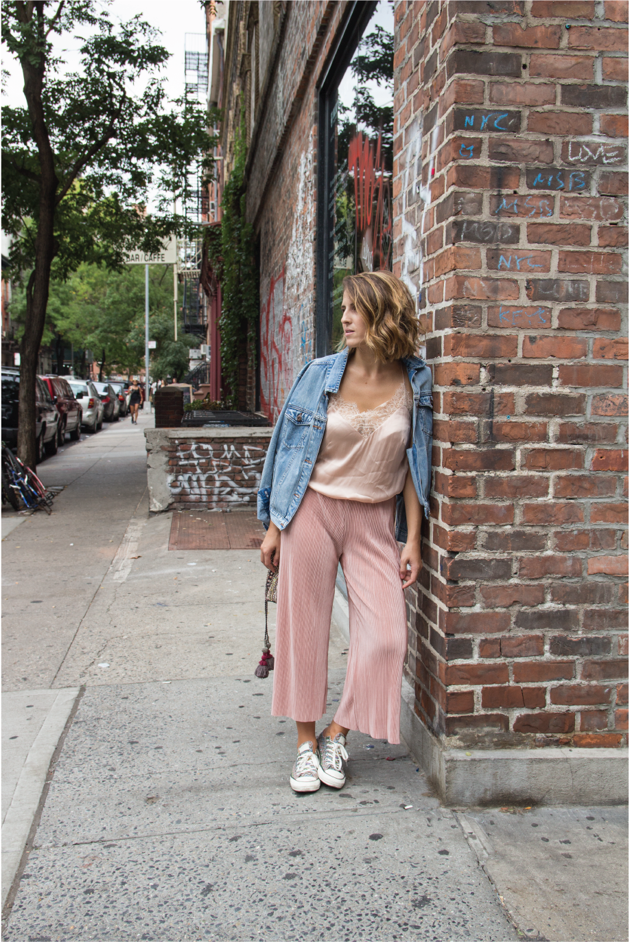 Princess From The Block and Pink Pleated Culottes