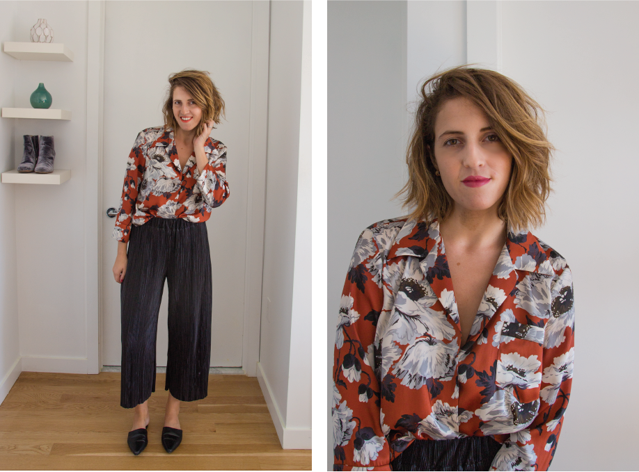 three way pleated culottes