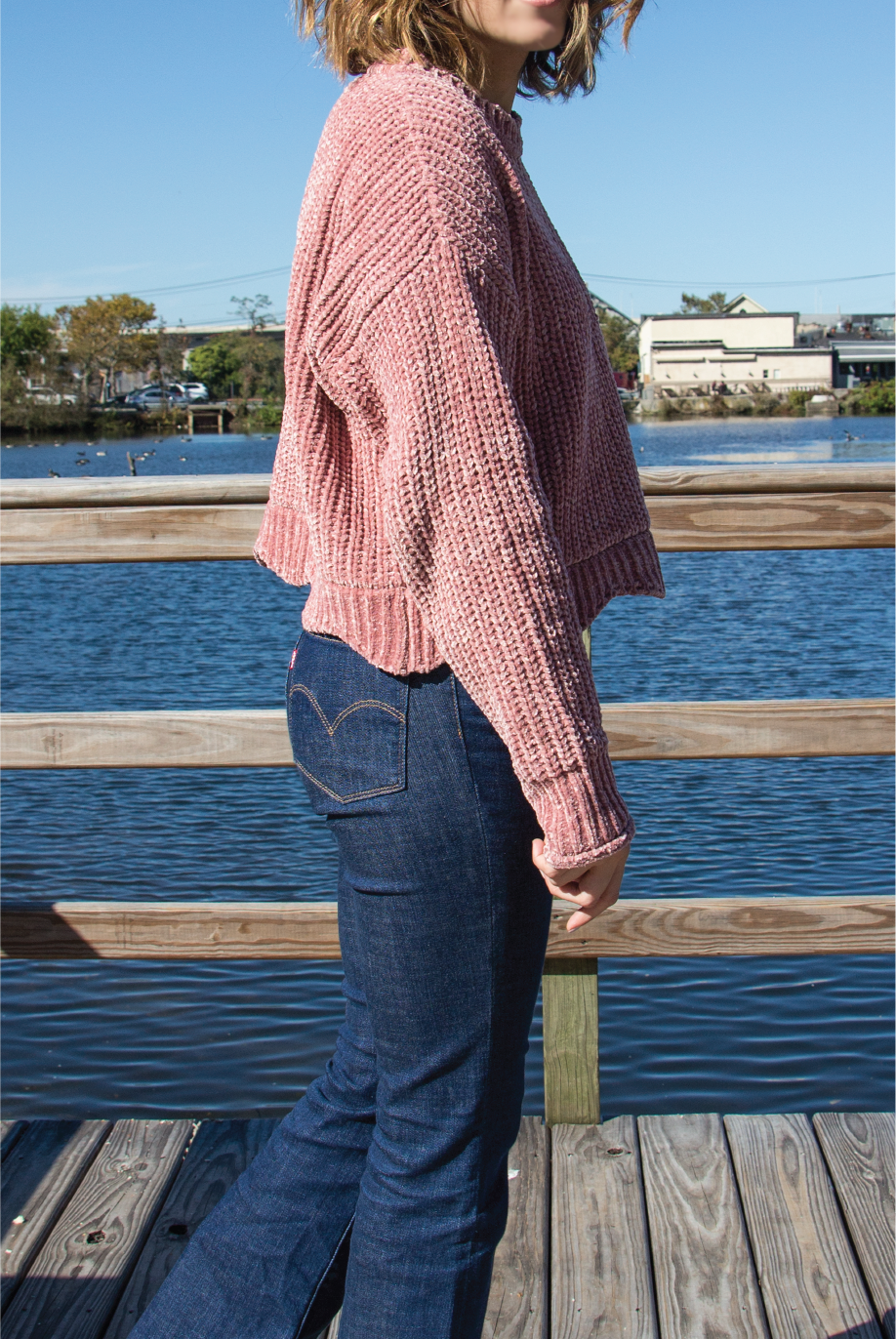 dusty pink bell bottom