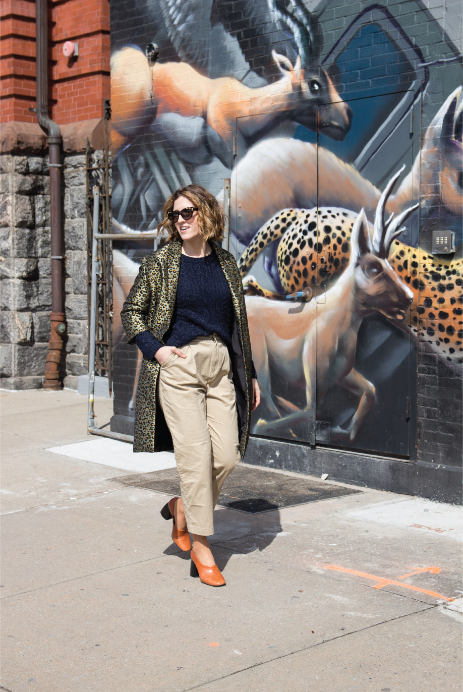 168 high waiste trousers leopard print coat-02